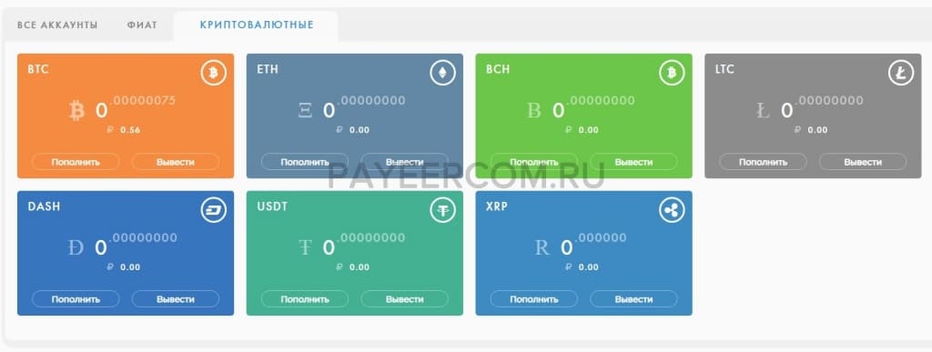 Payeer организует вход в личный кабинет